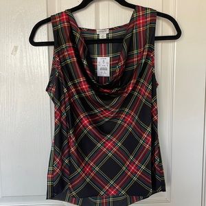 J crew Tartan top blouse sleeveless